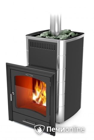 Дровяная печь-каменка TMF Калина II Carbon БСЭ антрацит НВ ПРА в Алапаевске